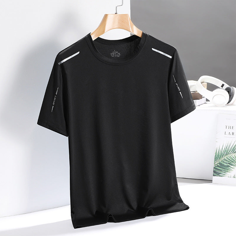 Ice Silk T-shirt Men's Quick-drying T-shirt T-shirt Breathable Trendy Top