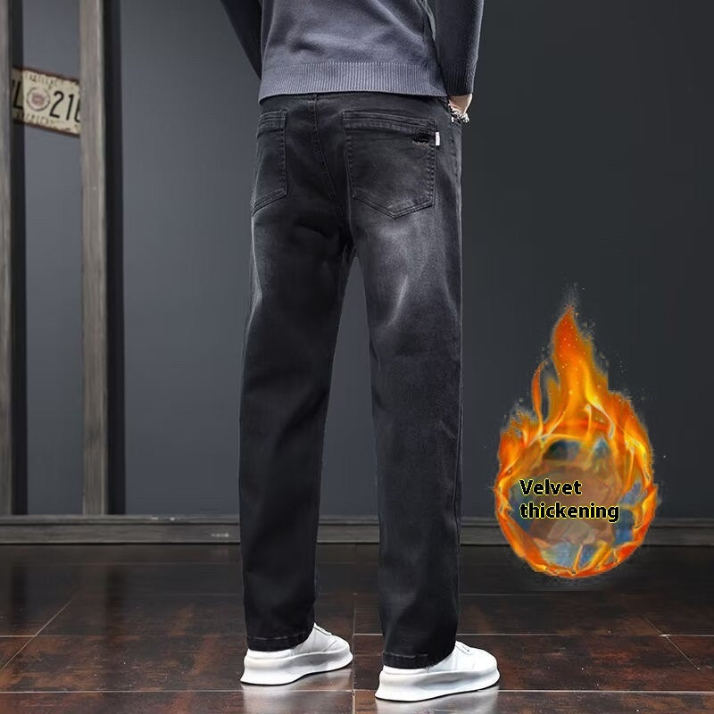 Jeans Loose Straight Casual Long Pants Men