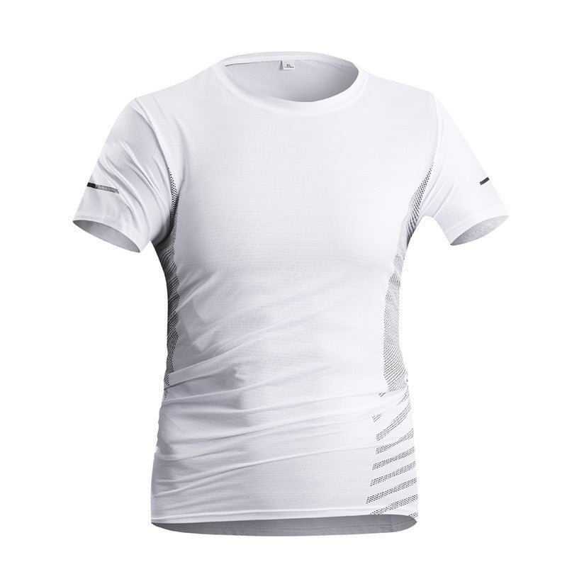 Ice Silk T-shirt Men's Quick-drying T-shirt T-shirt Breathable Trendy Top