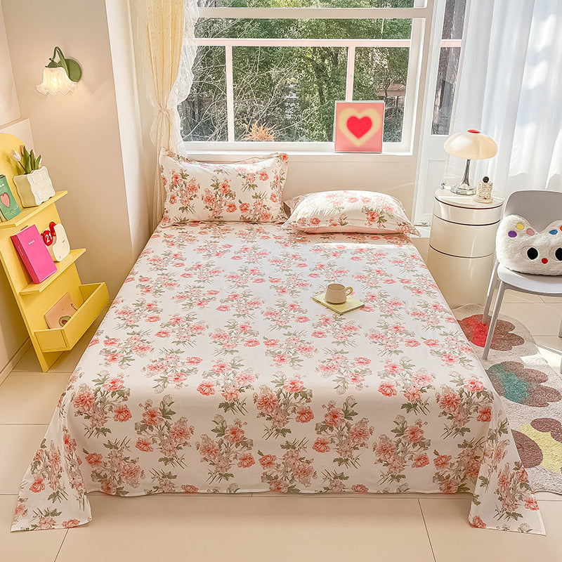 Ins Style Cotton Small Floral Bed Sheet