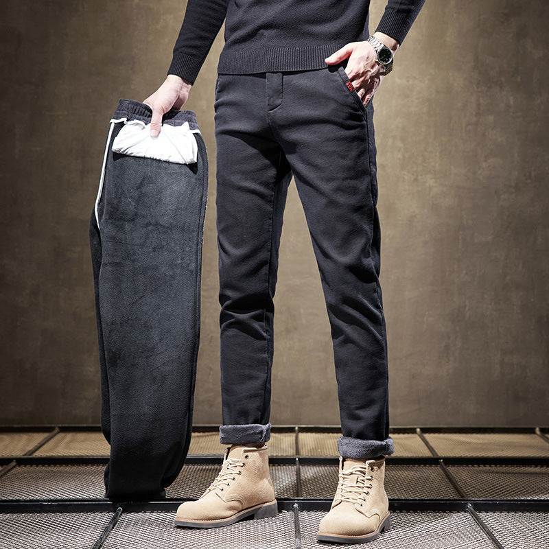 Slim Fit Straight Trend All-match Business Trousers Thick