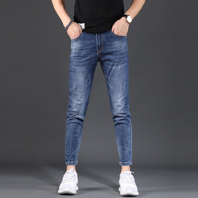 Jeans Summer All Match Stretch Casual Men's Pants