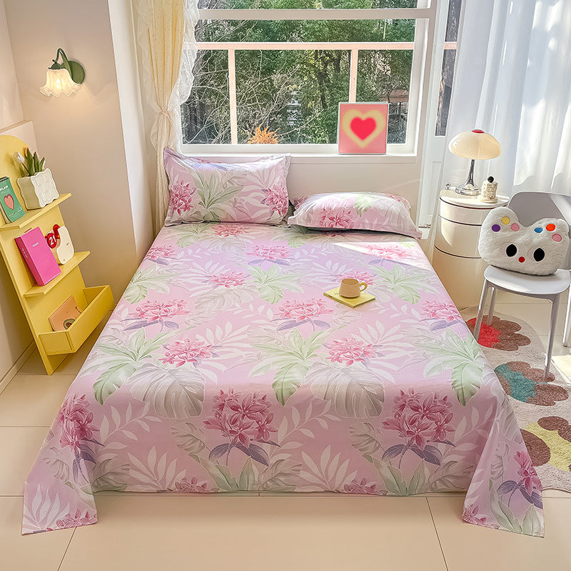 Ins Style Cotton Small Floral Bed Sheet