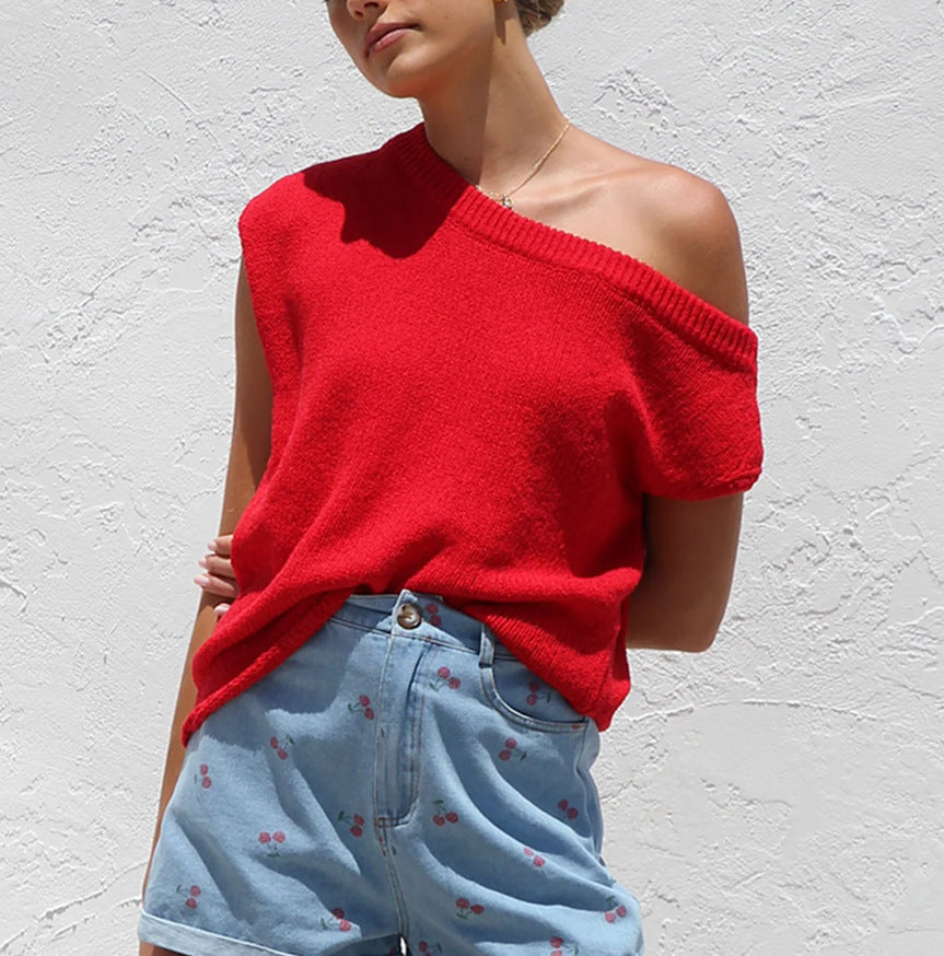 Knitted Y2g Summer Knitwear Sweater Pullover Top