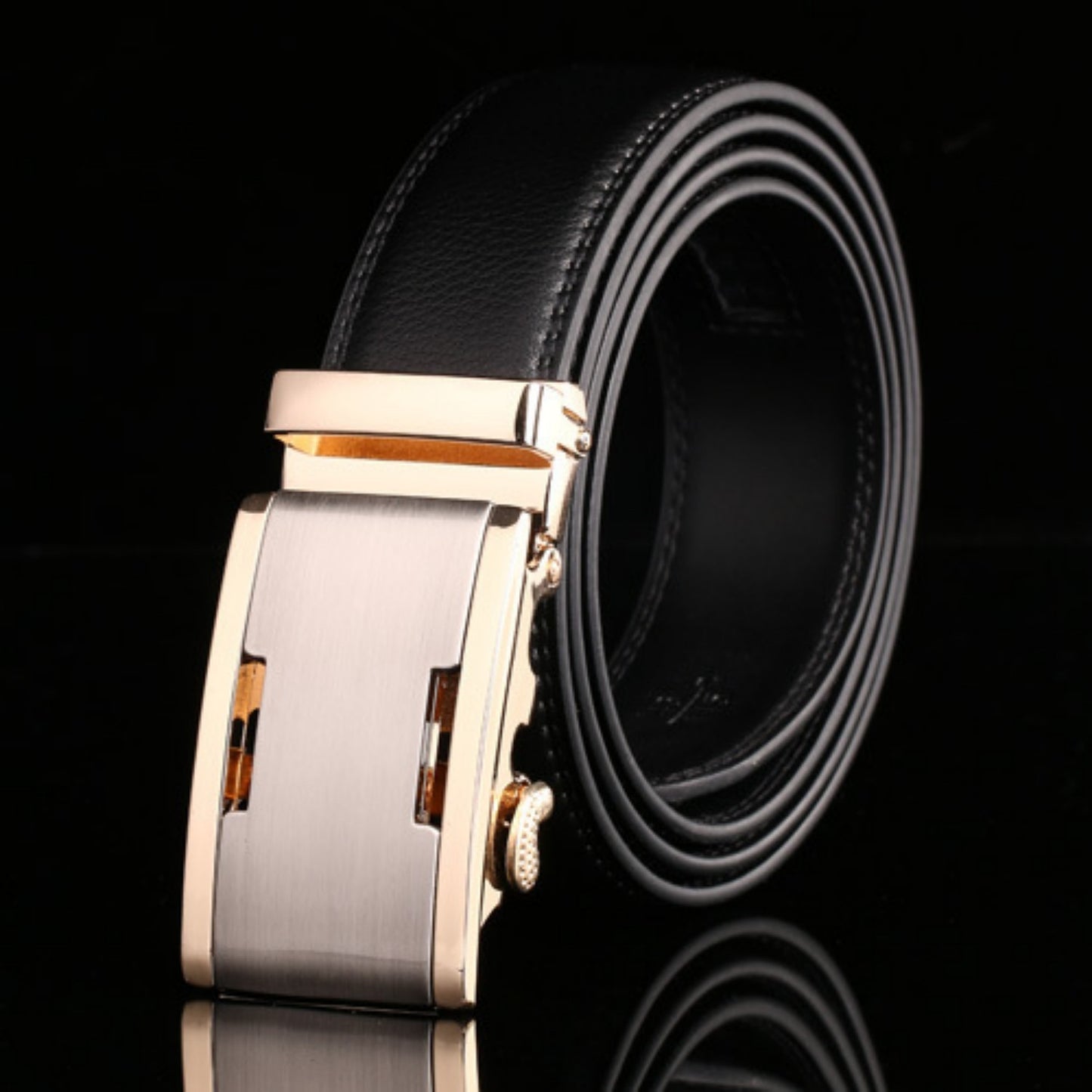 Men's Automatic Buckle Cowhide Belt