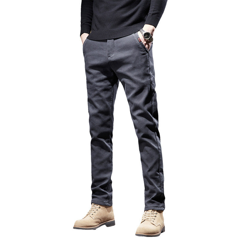 Slim Fit Straight Trend All-match Business Trousers Thick