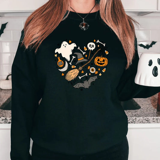 Cartoon Cute Halloween Sports Sweater