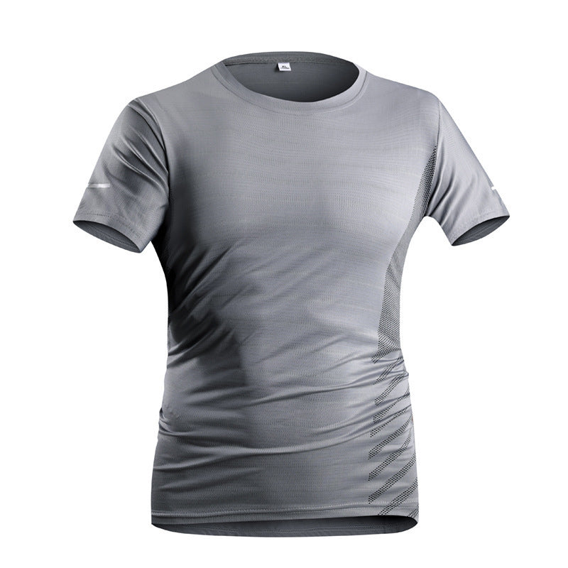 Ice Silk T-shirt Men's Quick-drying T-shirt T-shirt Breathable Trendy Top