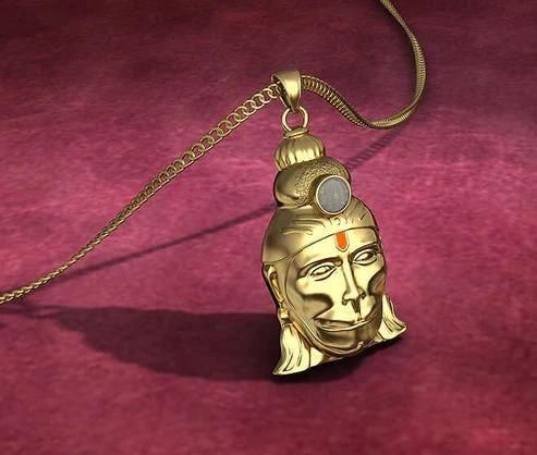 Spiritual Original Hanuman Chalisa Yantra Locket With Chain