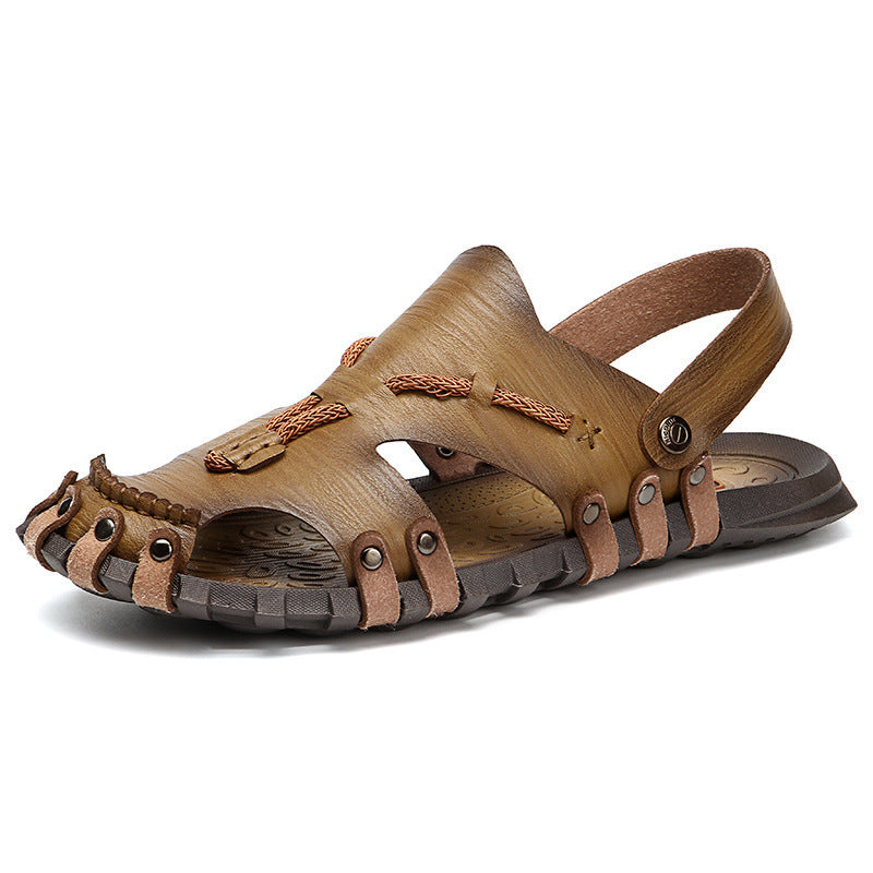 Plus Size Sandals Men's Breathable Non-slip Beach Shoes