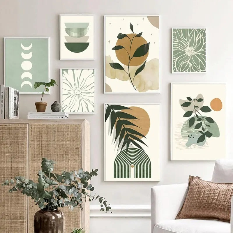 Green Plant Decorative Painting