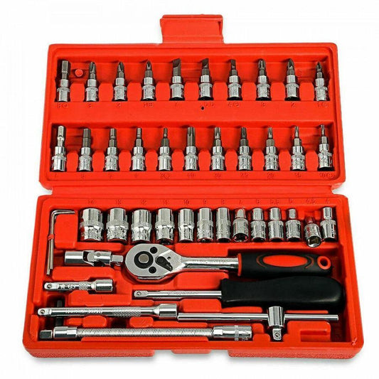 Hardware Tools- 46 in 1 Multi Purpose Combination Socket Tool Kit