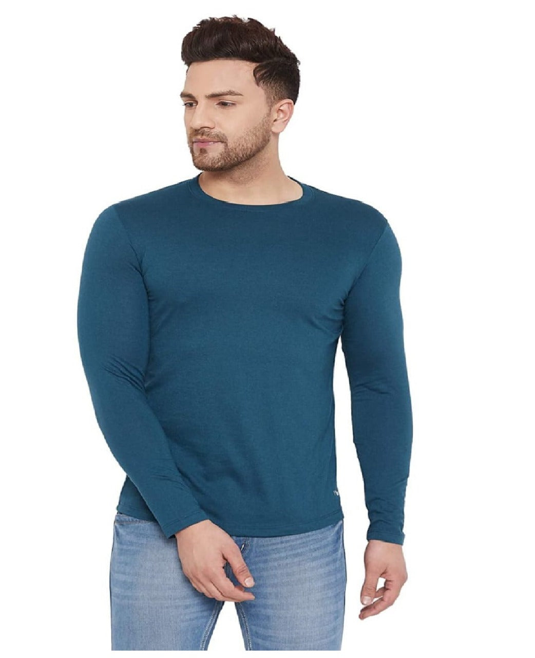 Full Sleeves Round Neck T-shirt With Summer Cap Combo