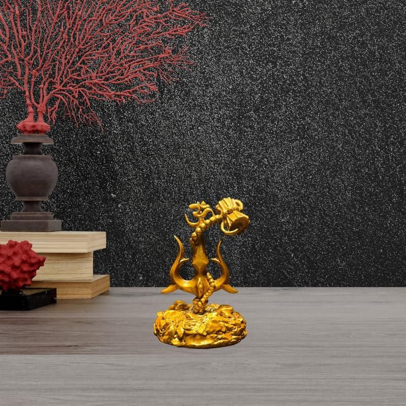 Trishul with Damru Standing Decorative Showpiece