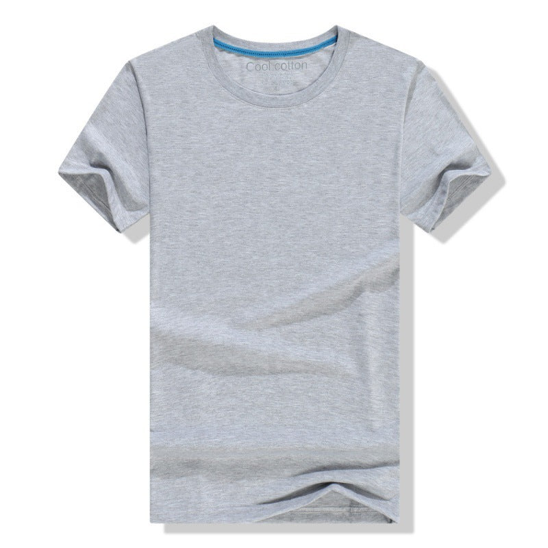 Men's And Women's Same Summer Pure Cotton Round Neck T-shirt