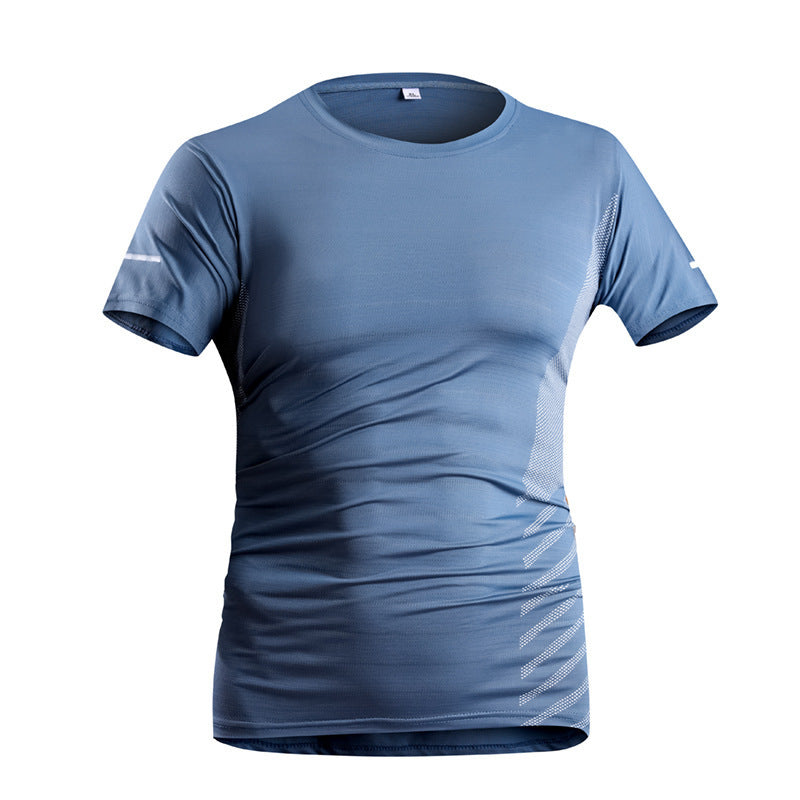 Ice Silk T-shirt Men's Quick-drying T-shirt T-shirt Breathable Trendy Top