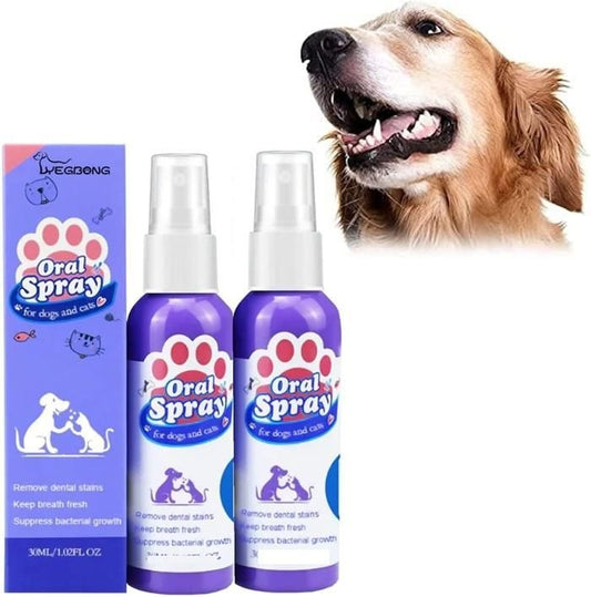 Petry Teeth Cleaning Spray for Dogs & Cats 100ml (Pack of 2)