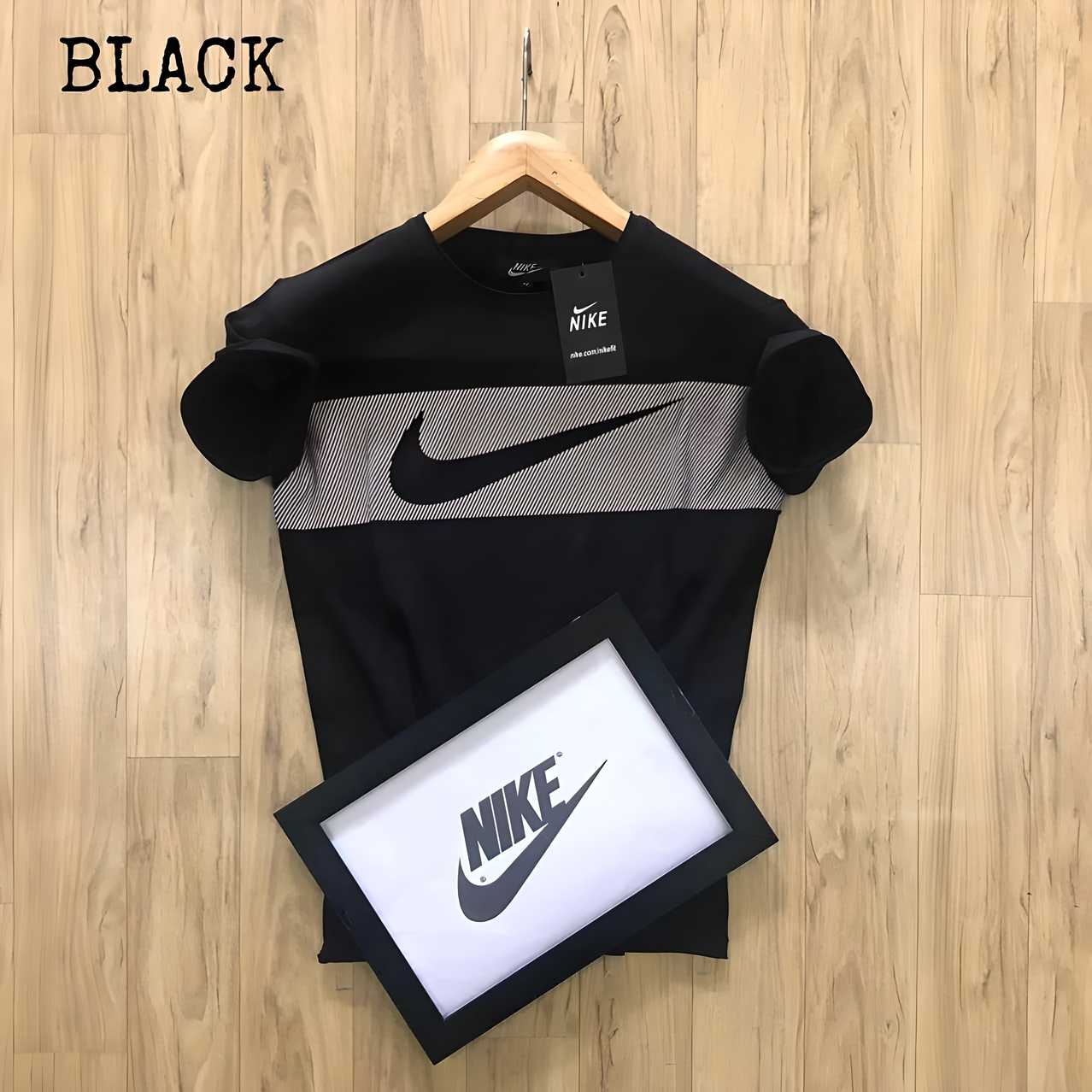 Nike Black Half Sleeves T-Shirt