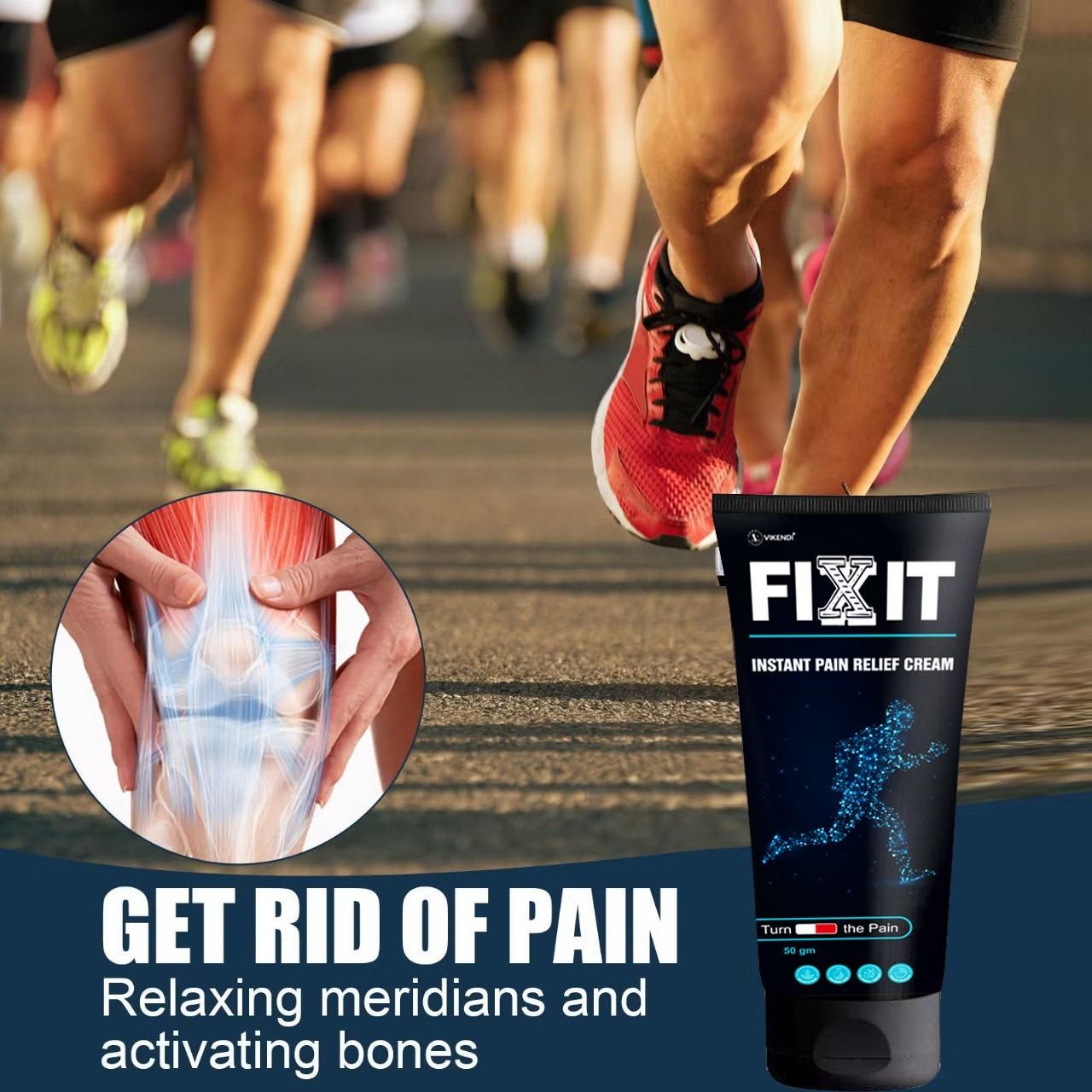 Fixit Instant Pain Relief Cream 50gram (Pack of 2)