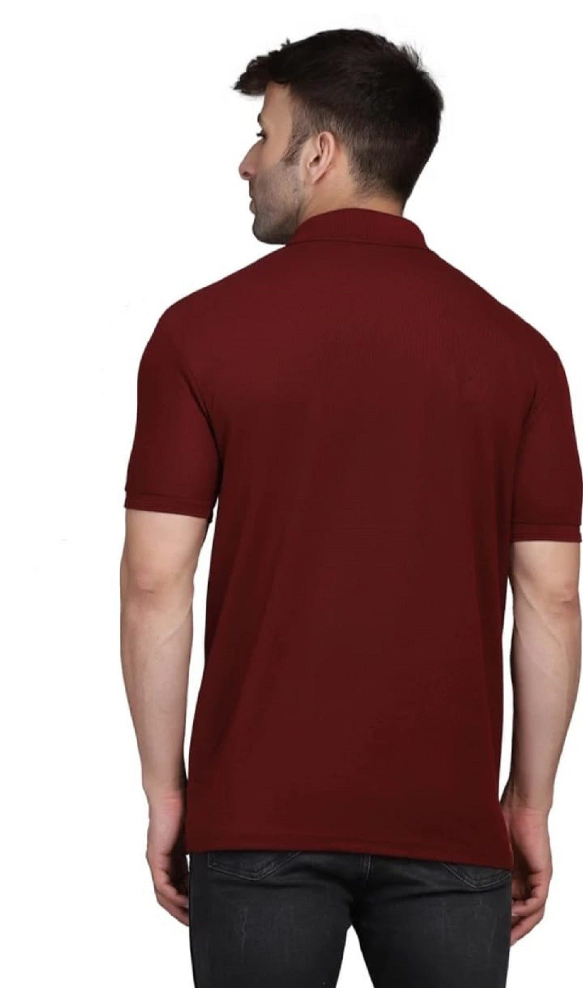 Men's Half Sleeves Polo Neck T-shirt