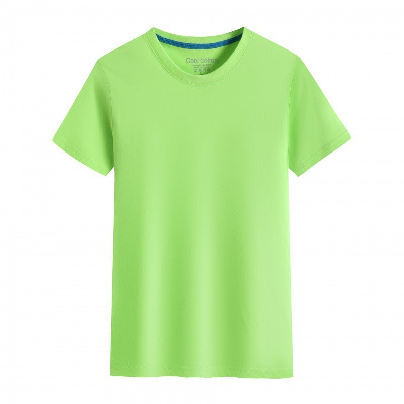 Men's And Women's Same Summer Pure Cotton Round Neck T-shirt