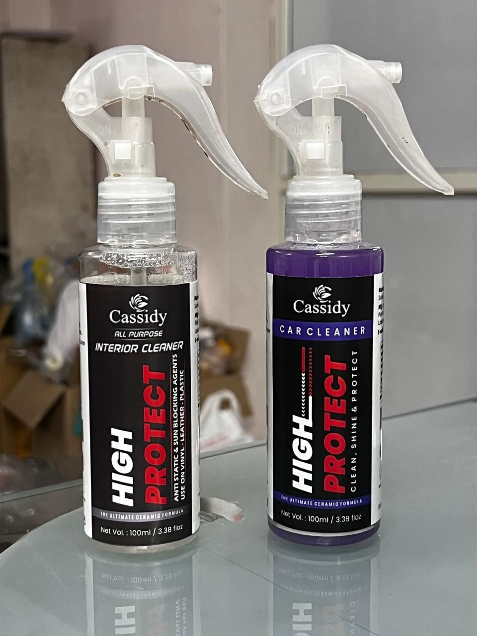 CASSIDY Interior cleaner and Car cleaner 100ml (Pack of 2)