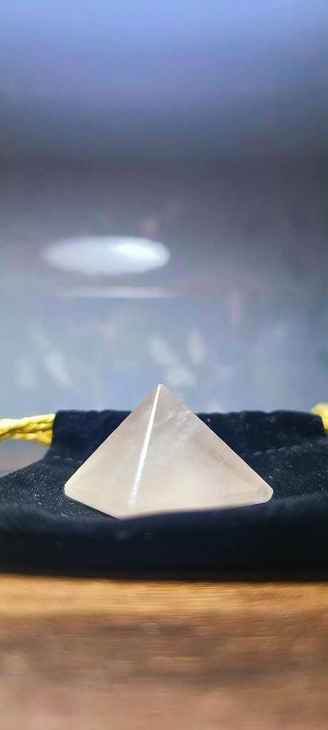 Rose Quartz Pyramid for Positive Energy