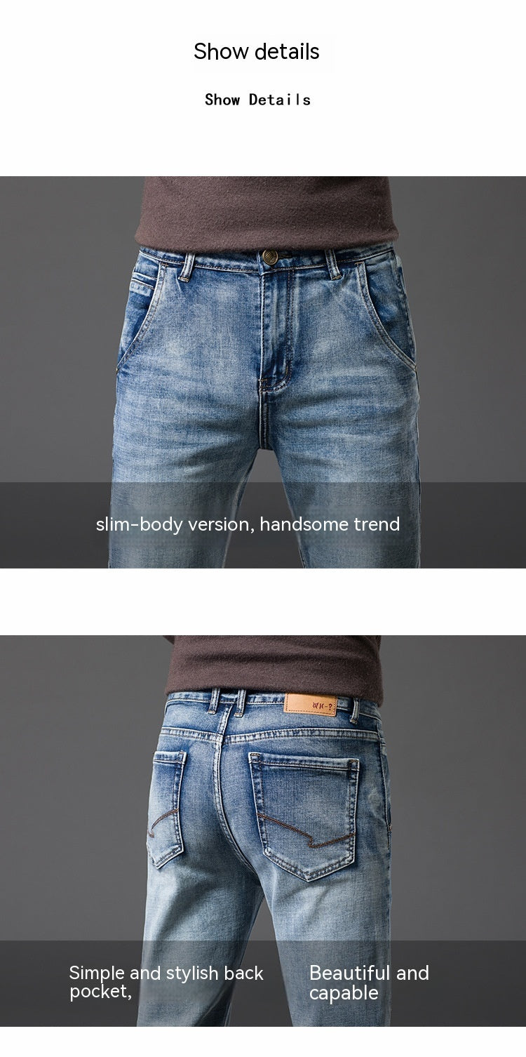 Spring Pencil Pants Slim Outdoor Casual Jeans