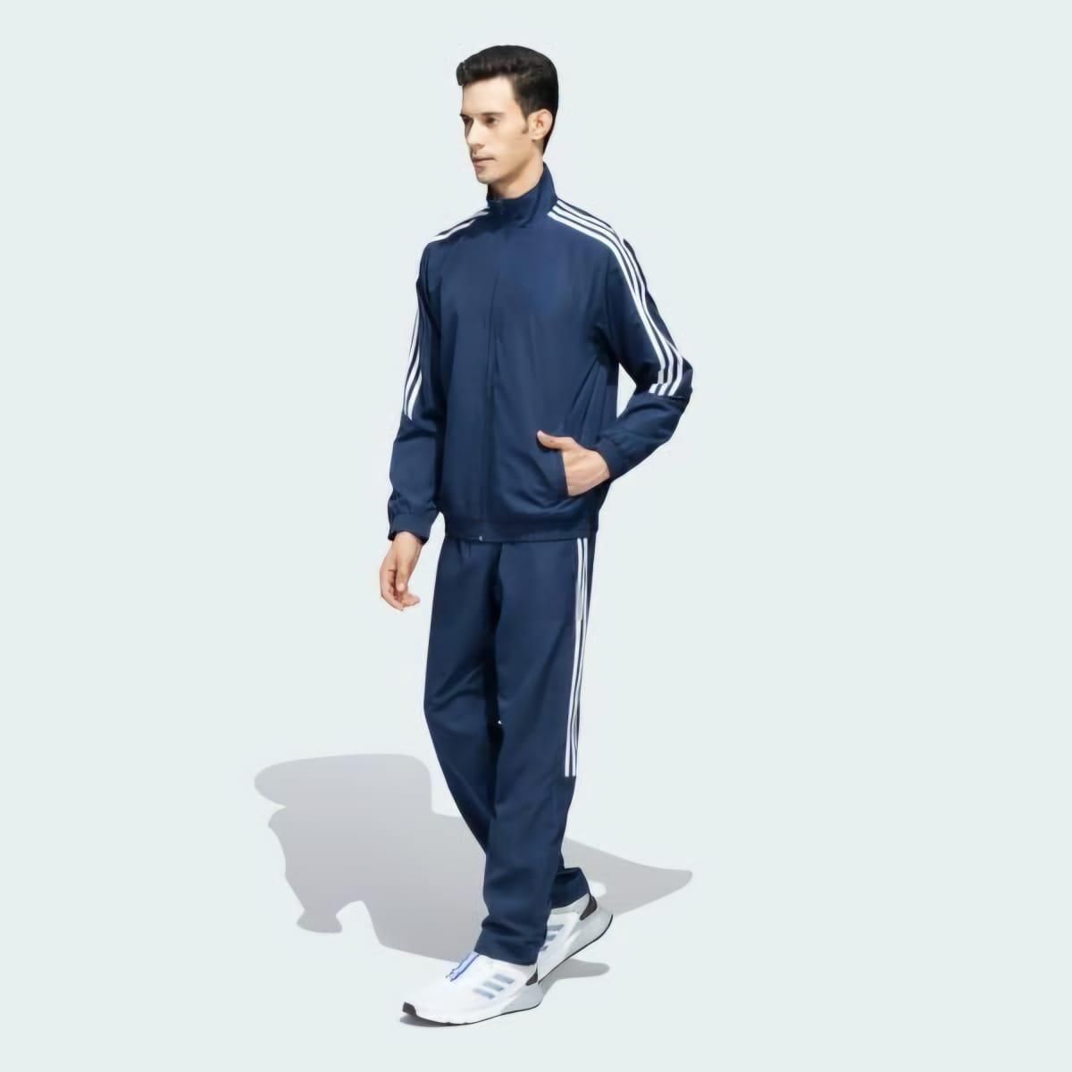 Men's Side Stripe 4 Way Lycra Track Suit