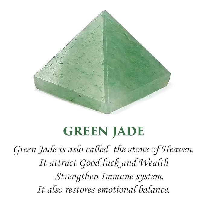 Green Jade Crystal Pyramid