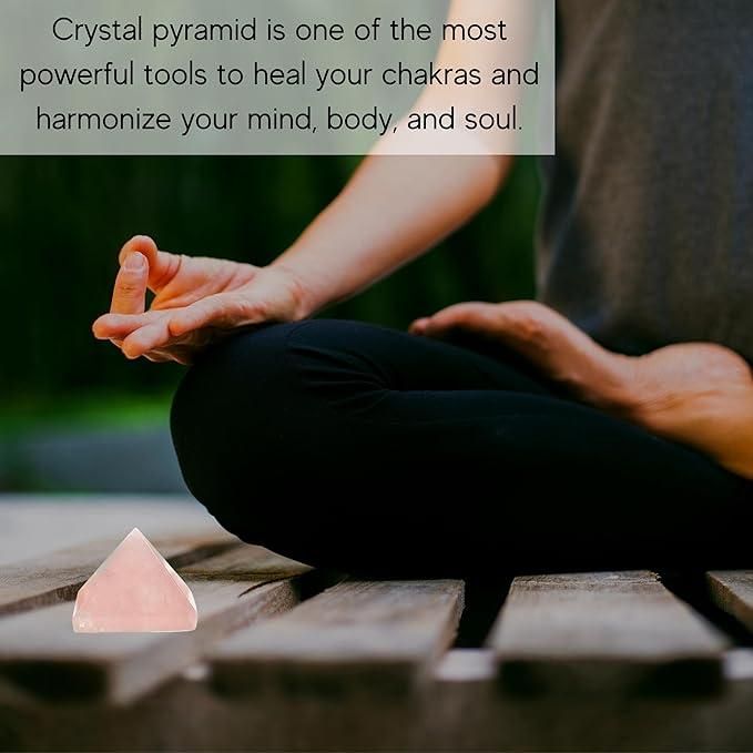 Rose Quartz Pyramid for Positive Energy