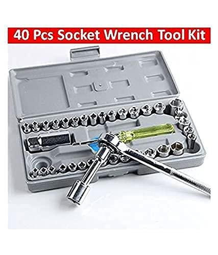 40 in 1 Pcs Multi-Purpose Socket Wrench Tool Kit for Repairing Socket Set