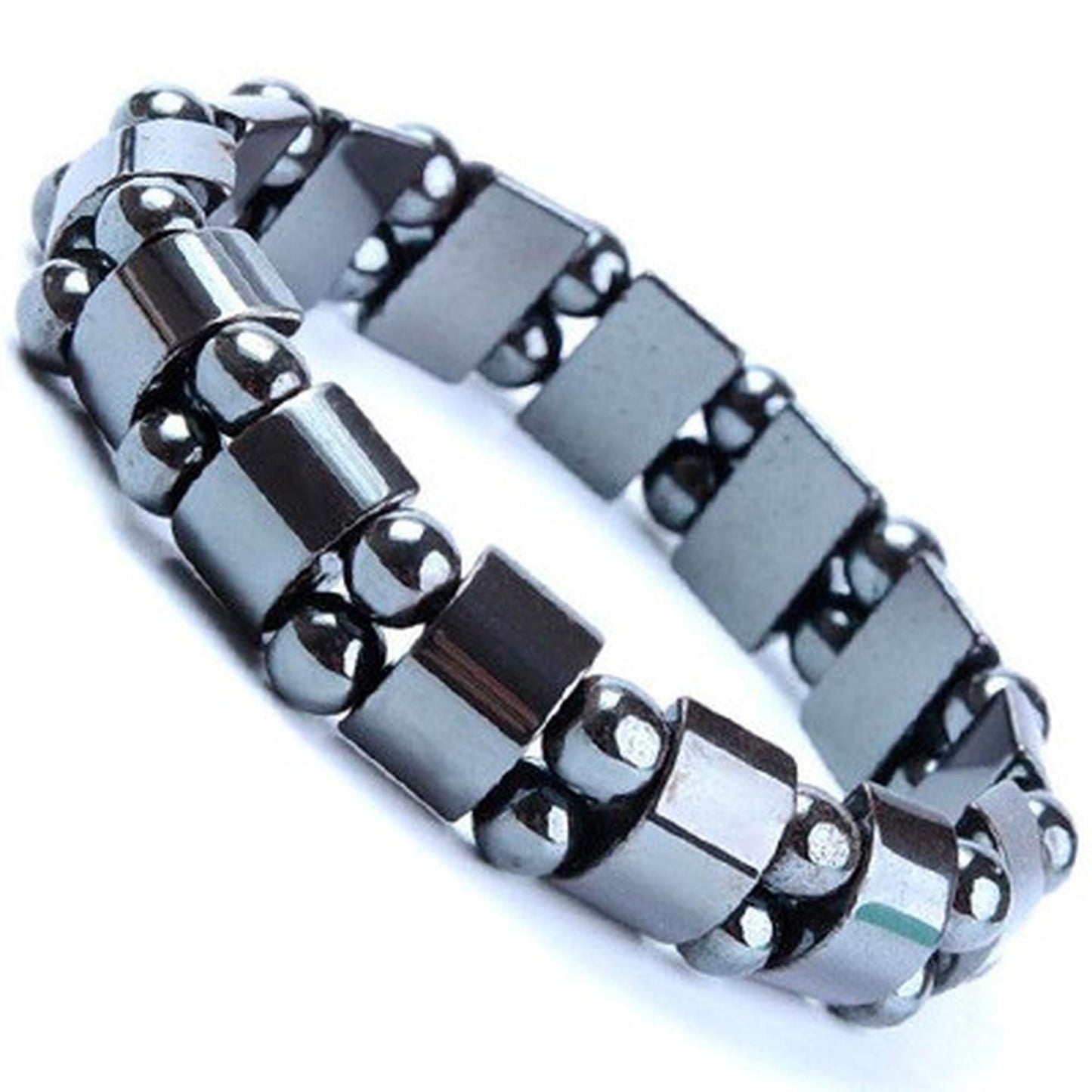 BD Magnetic Sugar Control Bracelet,Unisex Stylish Health Care Magnetic Black Stone Therapy Bracelet