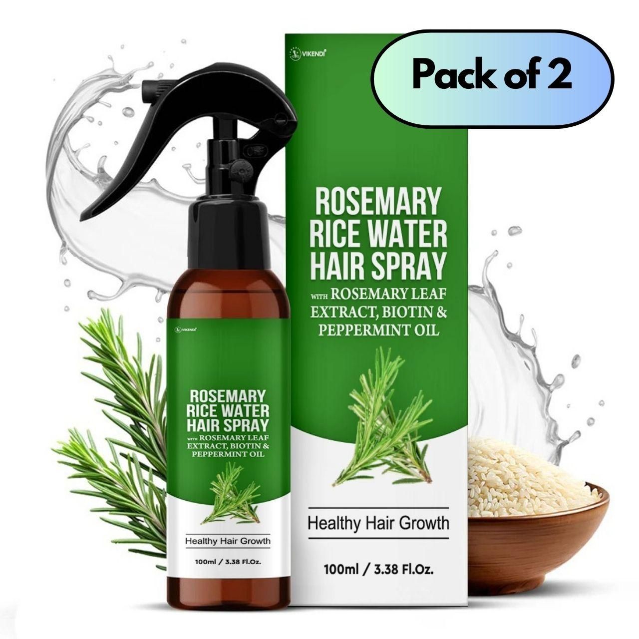 Rosemary Rice Water Hair Spray 200 ml Pack of 2