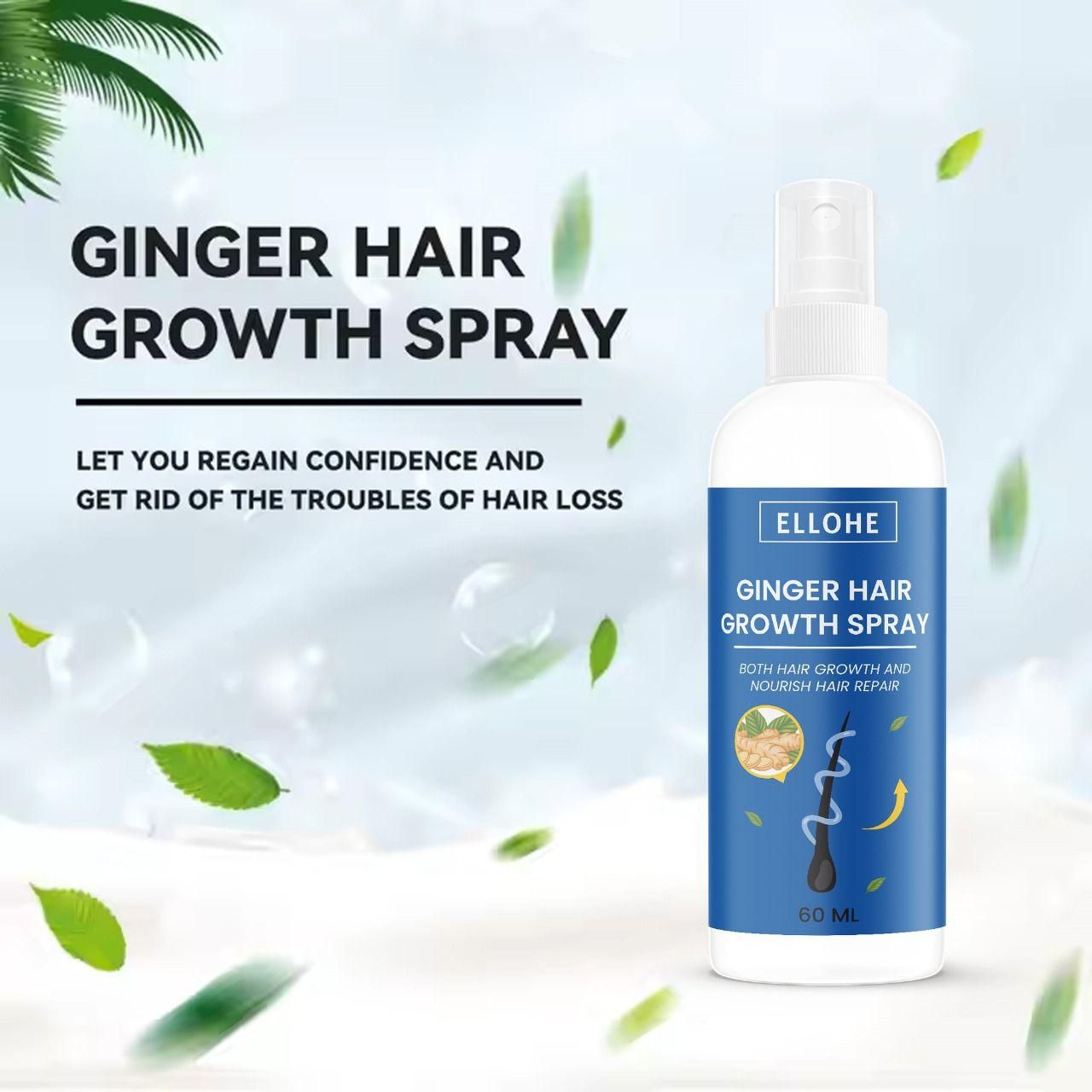 Ellohe Ginger Hair Growth Spray 120 ML Pack of 2