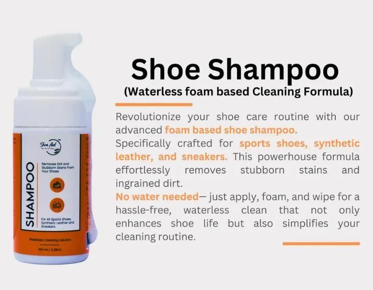 Shoe Shampoo For All Sports, Synthetic Shoes 100ML (Pack of 2)