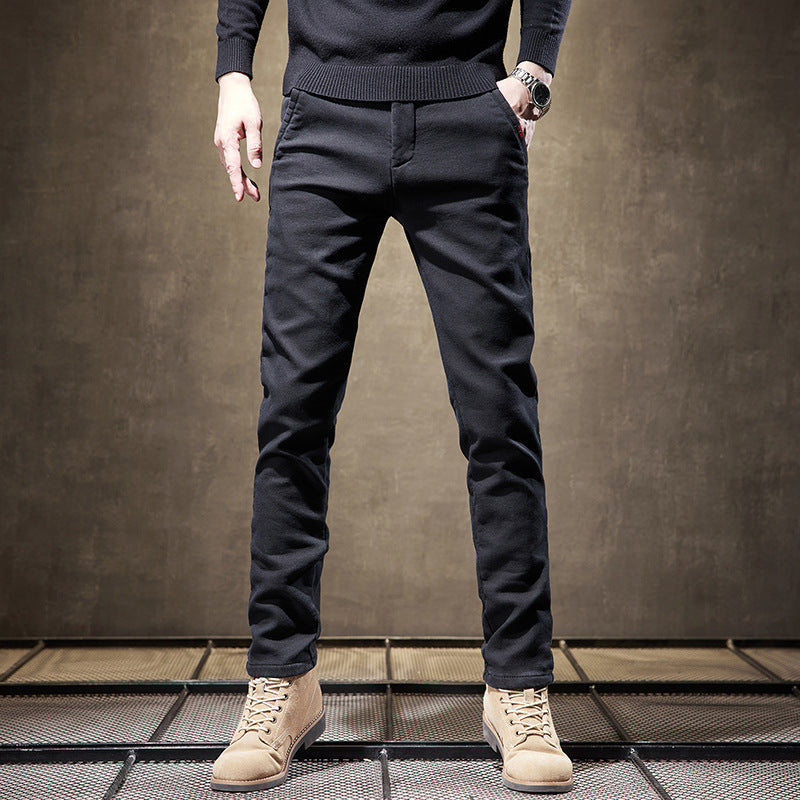 Slim Fit Straight Trend All-match Business Trousers Thick