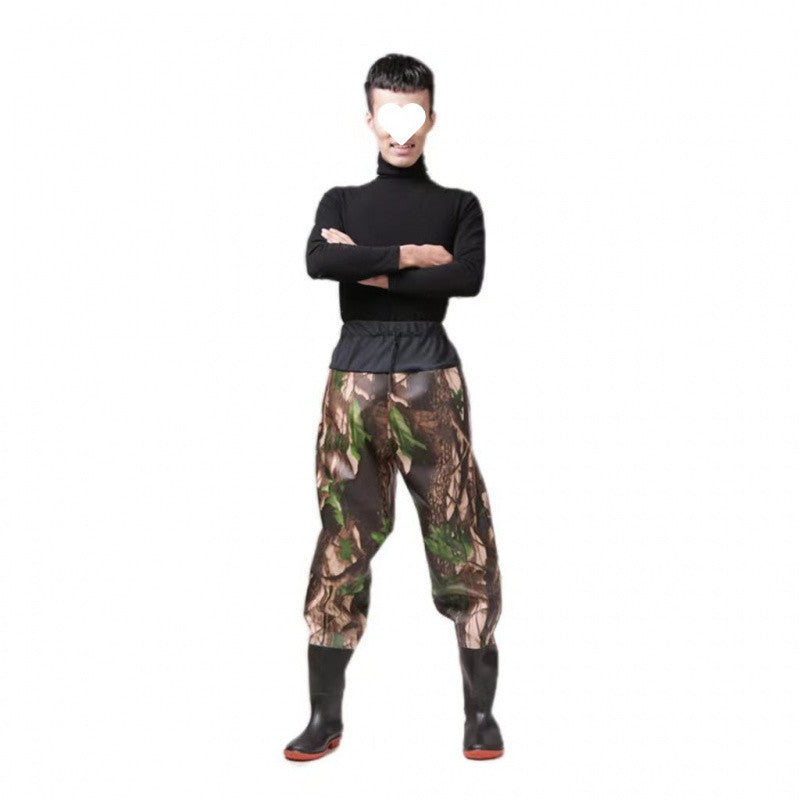 Men's Anti-piercing Thickened One-piece Fish Pants