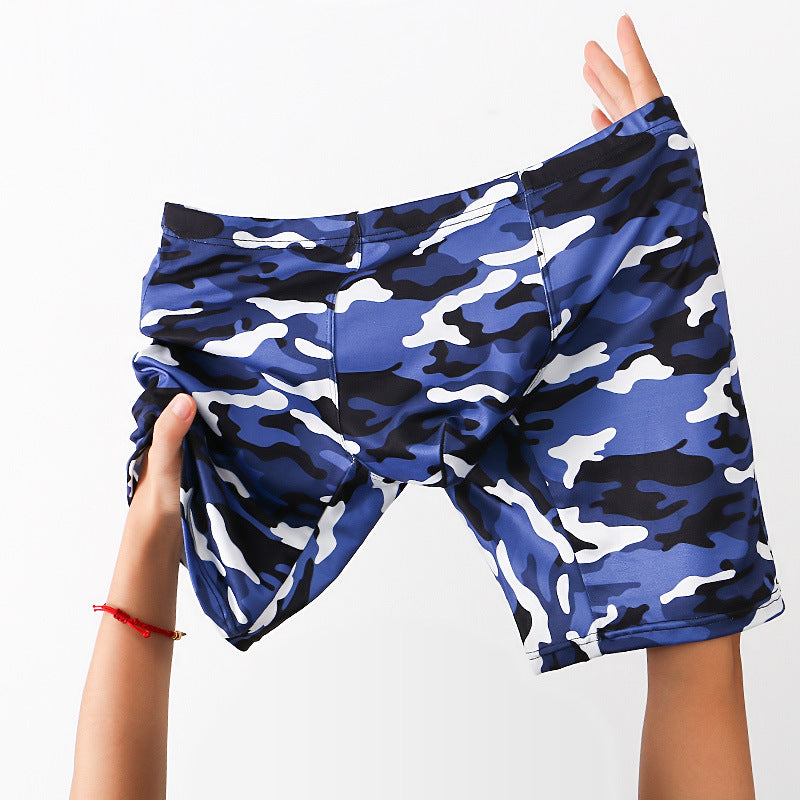 Men's Camouflage Loose U Convex Casual Sports Boxers