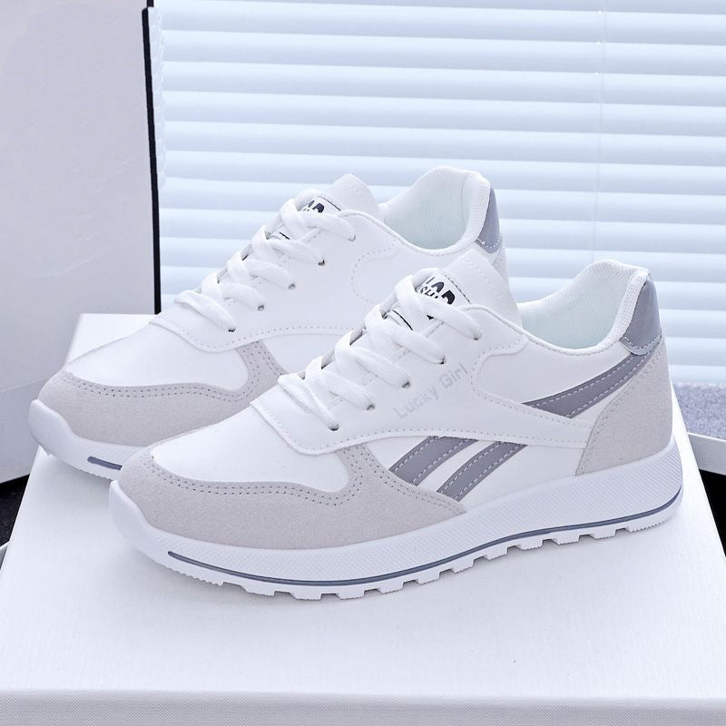 Student Running Sports White Daddy Shoes Women