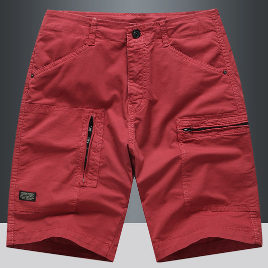 Casual Loose Straight Cargo Shorts Men