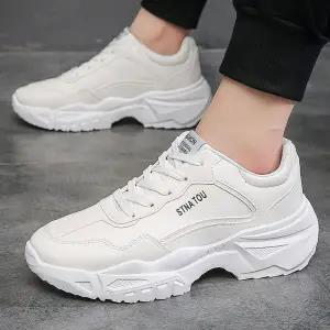 Sports Shoes New Student Running Shoes Men's Low-top Shoes Korean White Shoes