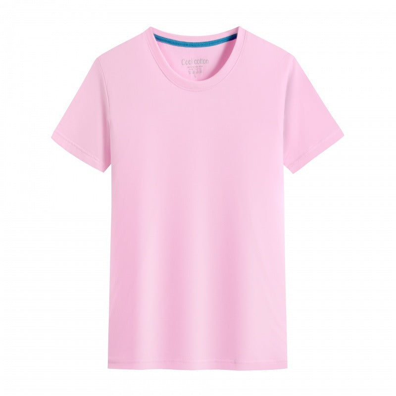 Men's And Women's Same Summer Pure Cotton Round Neck T-shirt