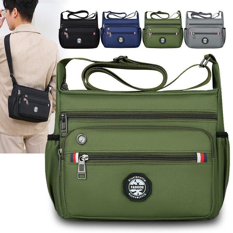 Large Capacity Men's Shoulder Multi-pocket Messenger Bag