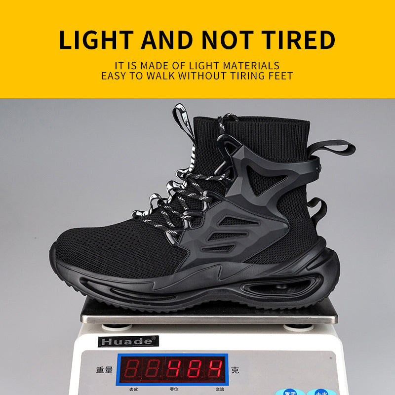 High Top Labor Protection Shoes Piercing Steel Head Protection