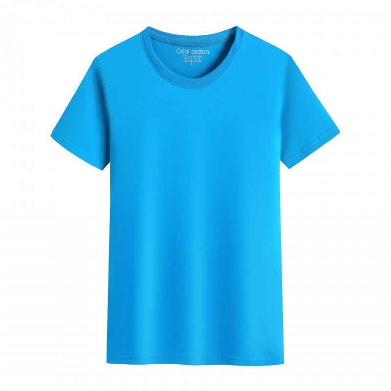 Men's And Women's Same Summer Pure Cotton Round Neck T-shirt