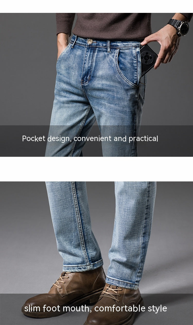 Spring Pencil Pants Slim Outdoor Casual Jeans